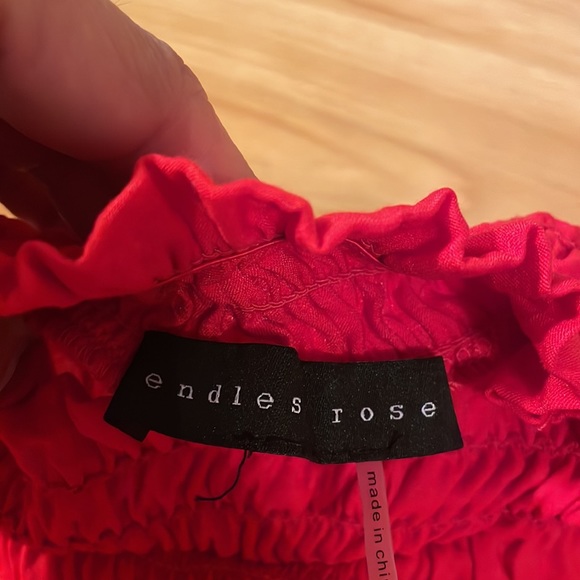 Endless rose women size small red tank - Picture 2 of 3